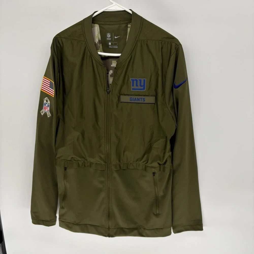 Nike Mens New York Giants Salute to Service Hybrid Jacket Mens Large Army Green